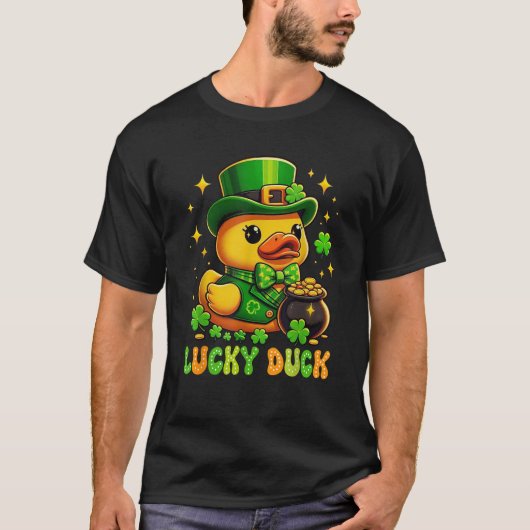 St Patrick s Day Rubber Duck Irish St Paddy s Luck T-shirt (Voorkant)