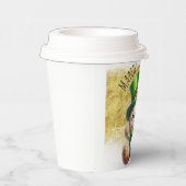 St. Patrick’s Day Schattige Beer Groen Goud Papieren Bekers (Rechts)