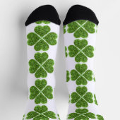 St. Patrick’s day schittert glittergroene shamrock Sokken (Top)