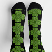 St. Patrick’s day schittert glittergroene shamrock Sokken (Top)
