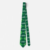 St. Patrick’s day schittert glittergroene shamrock Stropdas (Voorkant)