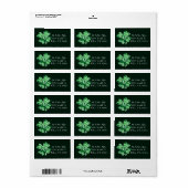 St. Patrick’s Day Shamrock Clover Label (Full Sheet)