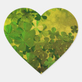 St. Patrick’s Day Shamrock Hart Sticker (Voorkant)