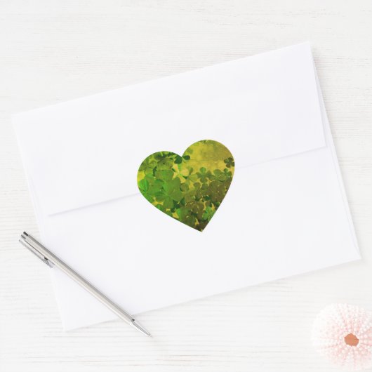 St. Patrick’s Day Shamrock Hart Sticker (Envelop)