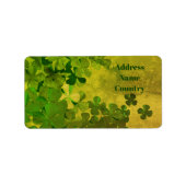 St. Patrick’s Day Shamrock personalized Etiket (Voorkant)