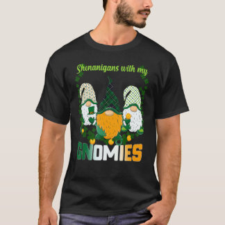 St Patrick S Day Shenanigans Gnomies Gnome Shamroc T-shirt