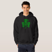 St Patrick S Day Shiba Inu Dogs Shamrock Apparel Hoodie (Voorkant volledig)
