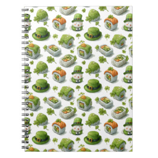 St. Patrick’s Day Sushi Rolls & Shamrock Notitieboek