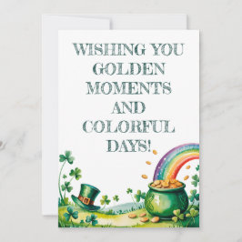 St. Patrick’s Day Watercolor Luck Kaart