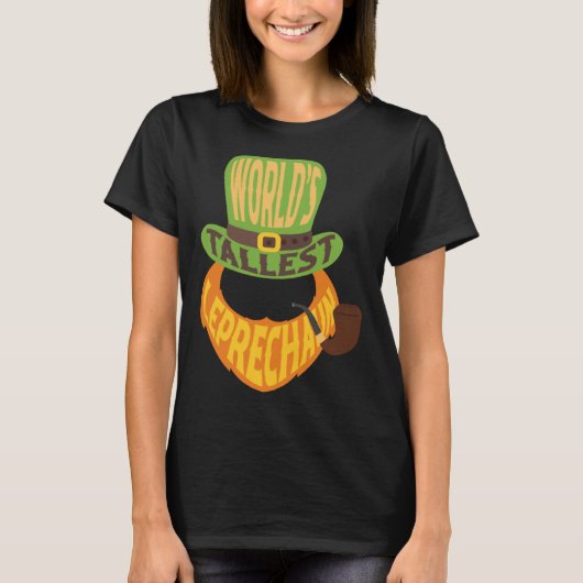 St Patrick s Day Worlds Tallest Leprechaun T-shirt (Voorkant)