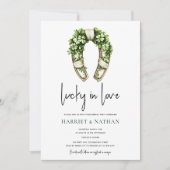 St Patrick’s Engagement Party Horseshoe Kaart (Voorkant)