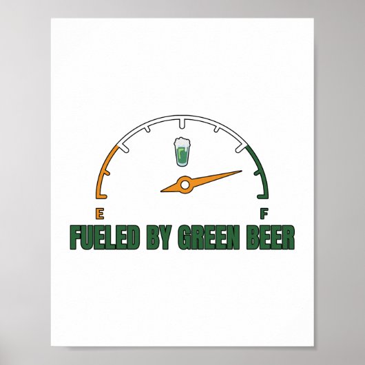St Patrick’s Fueled by Green Beer Poster (Voorkant)