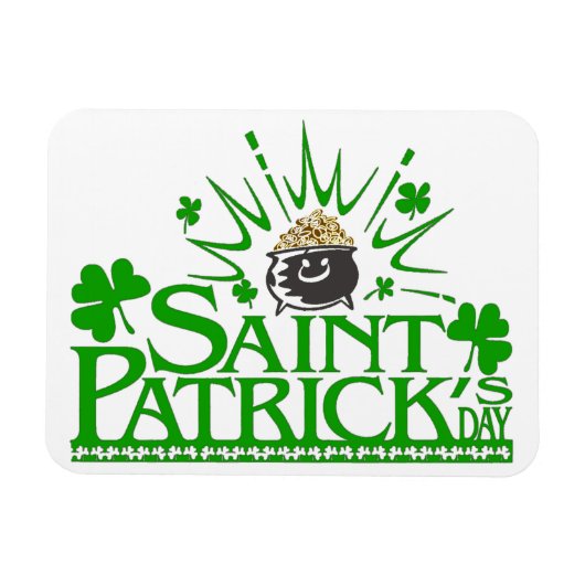 St. Patrick’s Gold Pot Flexibele Magneet (Horizontaal)