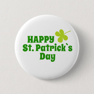 St Patrick ` s Groene dagKlaver Ronde Button 5,7 Cm