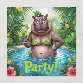St. Patrick’s Tropical Pool Party Invitation Kaart