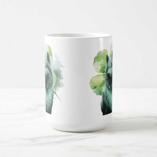 St. Patrick’s Wolf Spirit Coffee Mok ☘️🐺 (Center)