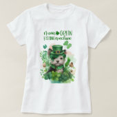 St Patrick Schattige Dog Mean Green Kissing Machin T-shirt (Design voorkant)