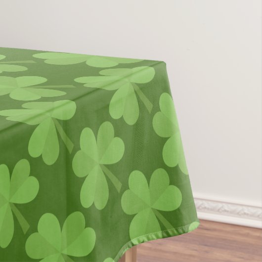 St. Patrick Shamrock Clovers Green Pattern Ierland Tafelkleed (Voorbeeld)