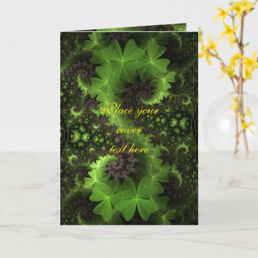 St Patrick Shamrock Field Kaart (Gele Bloem)