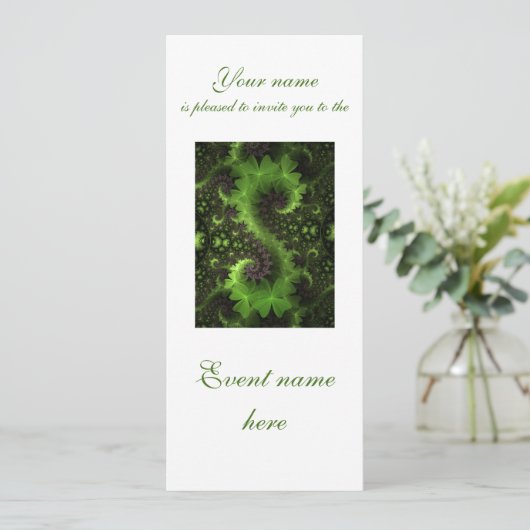 St Patrick Shamrock Field Kaart (Staand voorkant)