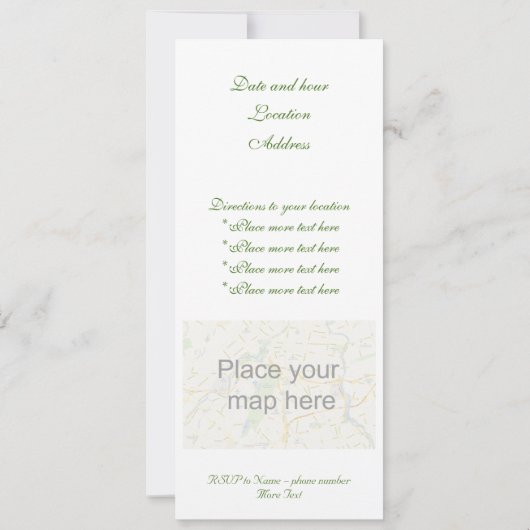 St Patrick Shamrock Field Kaart (Achterkant)