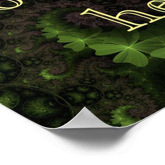 St Patrick Shamrock Field Poster (Hoek)