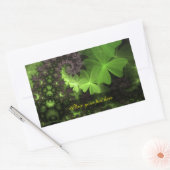 St Patrick Shamrock Field Rechthoekige Sticker (Envelop)