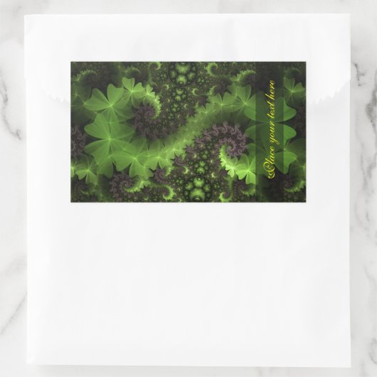 St Patrick Shamrock Field Rechthoekige Sticker (Tas)