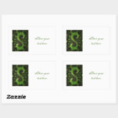 St Patrick Shamrock Field Rechthoekige Sticker (Vel)