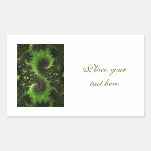 St Patrick Shamrock Field Rechthoekige Sticker