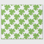 St. Patrick Shamrock Irish Ireland Clover Pattern Cadeaupapier (Vlak)