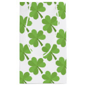 St. Patrick Shamrock Irish Ireland Clover Pattern Klein Cadeauzakje (Achterkant)
