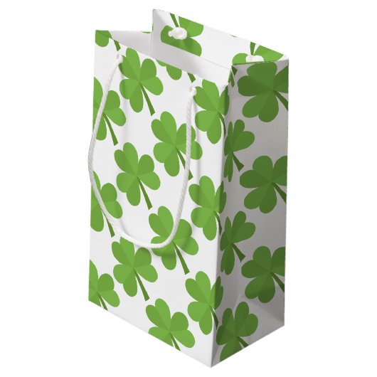 St. Patrick Shamrock Irish Ireland Clover Pattern Klein Cadeauzakje (Achterkant Gekanteld)