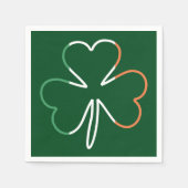 St. Patrick Shamrock Irish Ireland Clover Servet (Voorkant)