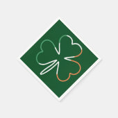 St. Patrick Shamrock Irish Ireland Clover Servet (Hoek)