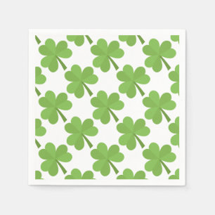 St. Patrick Shamrock Irish Ireland Clovers Pattern Servetten