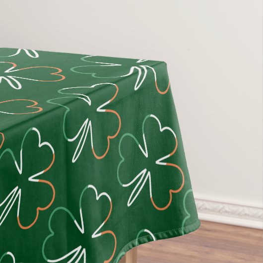 St. Patrick Shamrock Irish Ireland Clovers Pattern Tafelkleed (Voorbeeld)