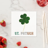 St. Patrick Shamrock Irish Ireland Typografie Servet (Insitu)