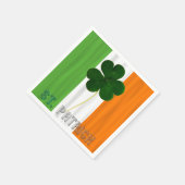 St. Patrick Shamrock Irish Ireland Typografie Servetten (Hoek)