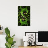 St Patrick Shamrock Veld Poster (Thuiskantoor)