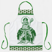 St. Patrick Shamrocks Groen katholiek Apron Schort (Voorkant)