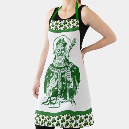St. Patrick Shamrocks Groen katholiek Apron Schort (Insitu)