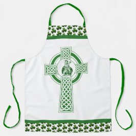 St. Patrick Shamrocks Groen katholiek Apron Schort