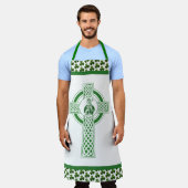 St. Patrick Shamrocks Groen katholiek Apron Schort (Gedragen)