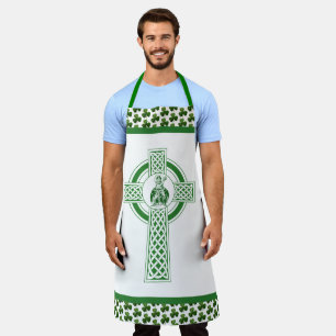 St. Patrick Shamrocks Groen katholiek Apron Schort