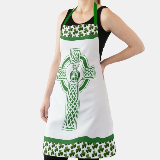 St. Patrick Shamrocks Groen katholiek Apron Schort (Insitu)