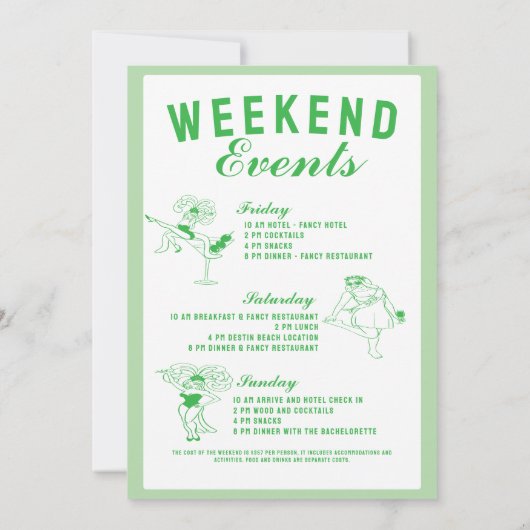 St patrick she found her lcuky charm bachelorette  kaart (Achterkant)