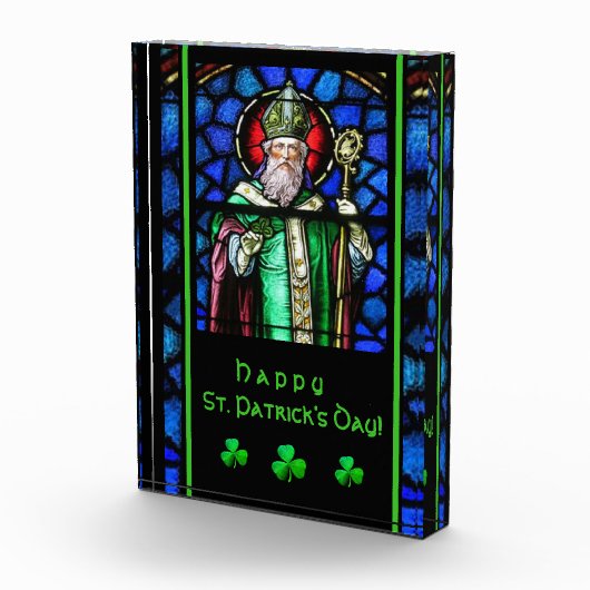 St. Patrick Sined-Glass Shamrocks Fotoblokken (Rechts)