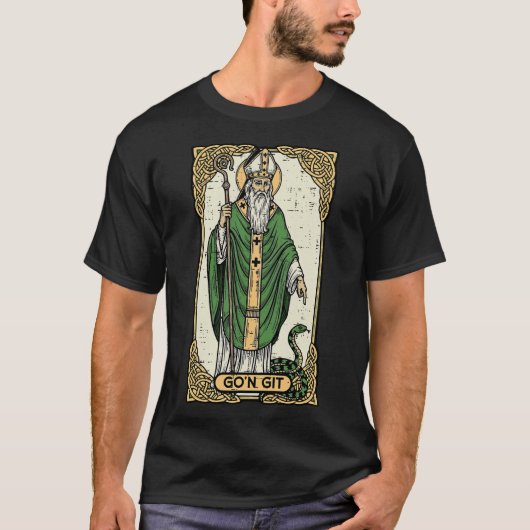 St. Patrick Slang Gon Git Kaart Sint Patricks T-shirt (Voorkant)