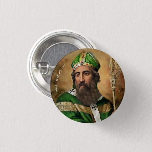 St. Patrick-speldje Ronde Button 3,2 Cm (Voorkant /achterkant)